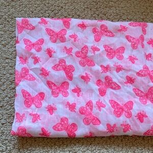 Steve Madden pink butterfly scarf